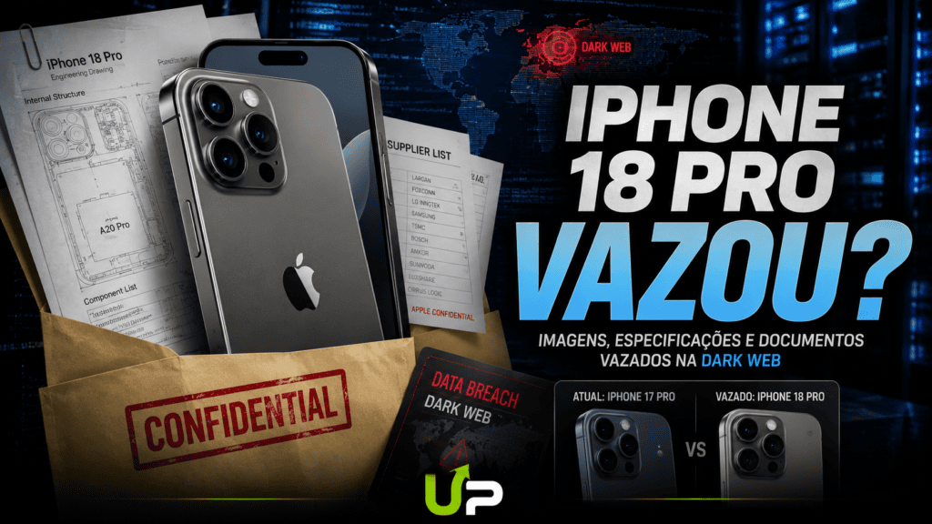 Vazou o novo iPhone 18 Pro após ataque hacker em fornecedora da Apple