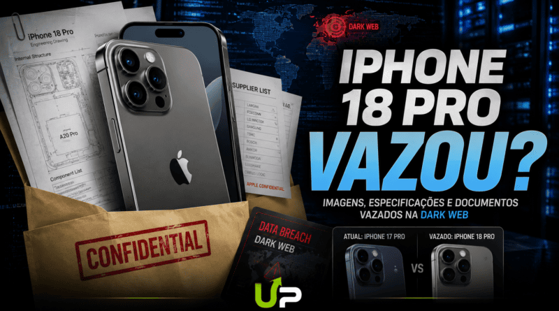 Vazou o novo iPhone 18 Pro após ataque hacker em fornecedora da Apple