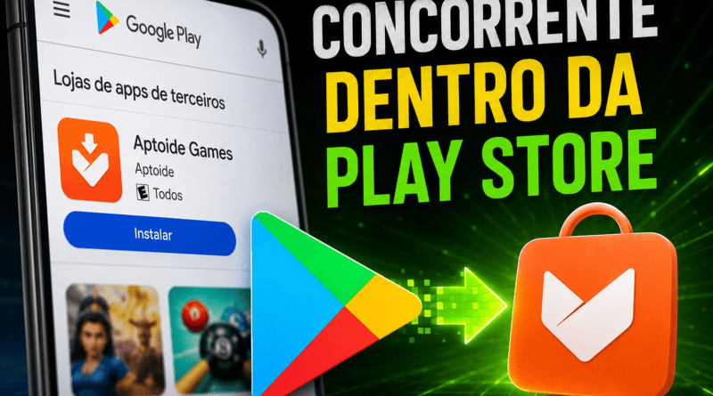 Primeira loja concorrente Aptoide Games disponível para download dentro do Google Play Store
