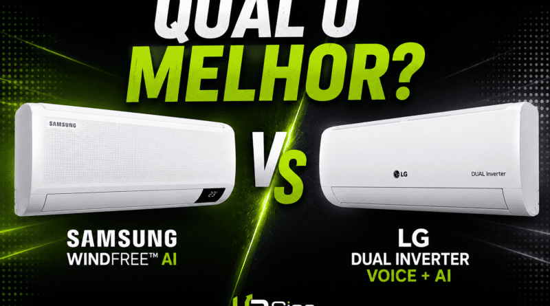 Comparativo de ar-condicionado LG e Samsung no UpGiga